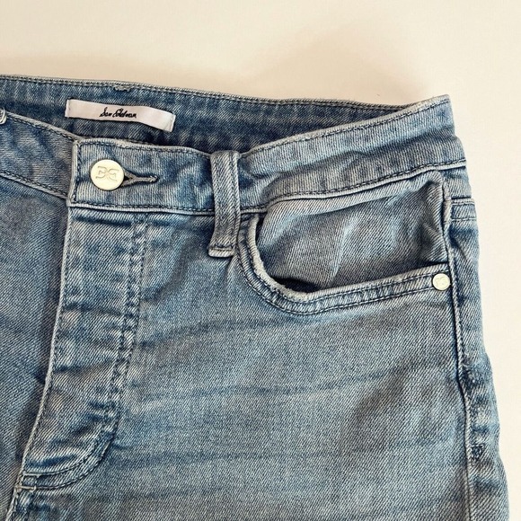 Sam Edelman Light Denim Distressed Jeans,‎ Light Denim Ripped Jeans Y1 - Picture 6 of 12